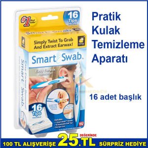 Smart Swab Pratik ve Hijyenik Spiral Kolay Kulak Temizleme Aparatı