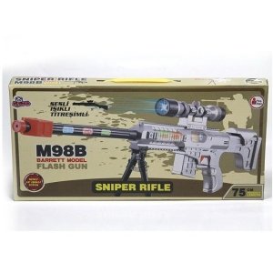 Ücretsiz Kargo 75cm TİTREŞİMLİ SESLİ IŞIKLI M98B SNİPER RIFLE K