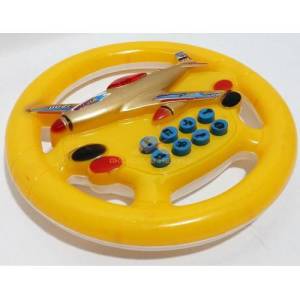 Işıklı Uçak Figür 8 Tuş Sesli Çocuk Direksiyonu