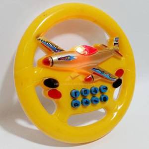 Işıklı Uçak Figür 8 Tuş Sesli Çocuk Direksiyonu