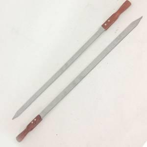 Ağaç Saplı 304 Kalite Paslanmaz Çelik 57cm Uzunluğunda Ömür Boyu Garantili Adana,Urfa Kebap Şişi