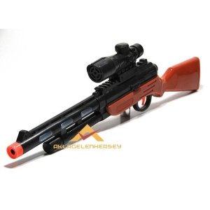 Ücretsiz Kargo 57cm TİTREŞİMLİ SESLİ IŞIKLI SNİPER AV TÜFEĞİ