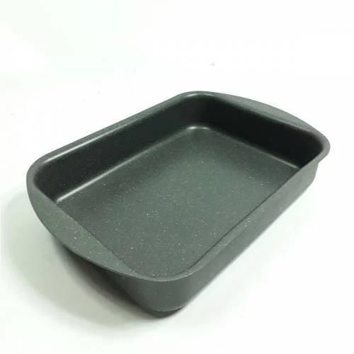 Granit Köşeli Tepsi Yanmaz Yapışmaz Dayanıklı 35x25 Yerli Fırın Tepsisi