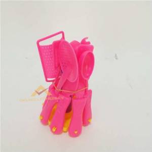 32 Parça 3 Yaş Üstü Sağlam Plastik Dekoratif Büyük El Çantalı Mutfak Gereçleri Ve Çay Takımı