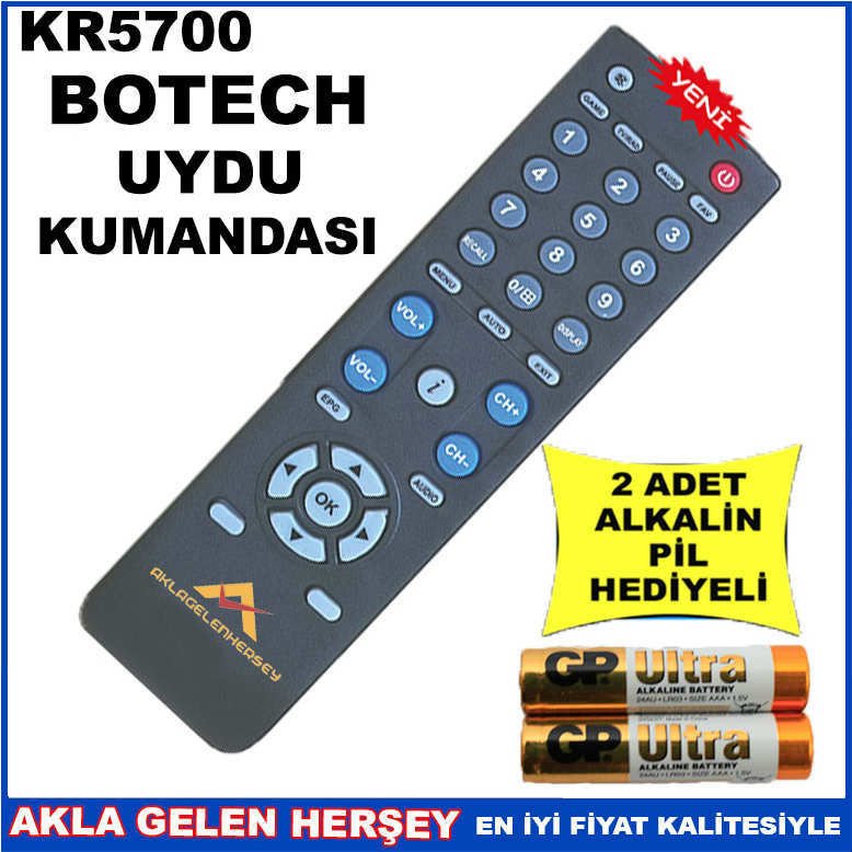 BOTECH UYDU CİHAZI Receiver KUMANDASI KR5700