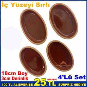 4Ad TOPRAK KAHVALTI SETİ GÜVEÇ FIRIN KABI TOPRAK GÜVEÇ KABI