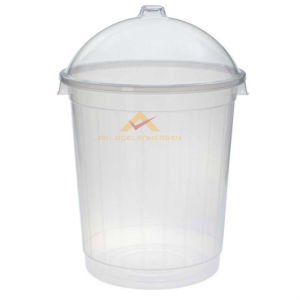 KRİSTAL FANUS KAPAKLI MEGA ERZAK KOVASI 71 LİTRE