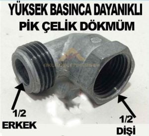 LPG TÜPGAZLI OCAKLARI DOĞALGAZA DÖNÜŞTÜREN APARAT DİŞİ 1/2-ERKEK,