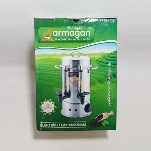 PASLANMAZ ÇELİK TERMOSTAT İKAZ LAMBALI 60 BARDAKLIK ÇAY MAKİNESİ