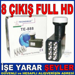 TECHNOMAX UNIVERSAL OCTO 8Lİ LNB FULL HD LNB