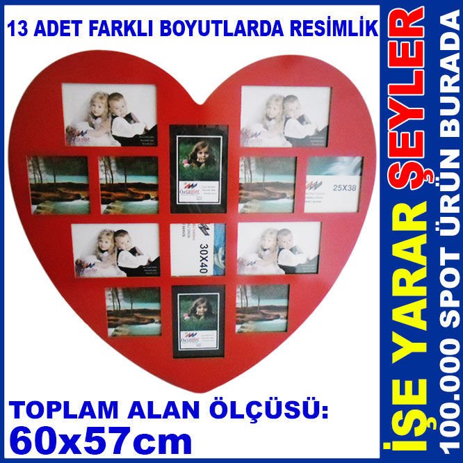 KALP MODEL 13'LÜ YATAY VE DİKEY ÇOKLU ÇERÇEVE