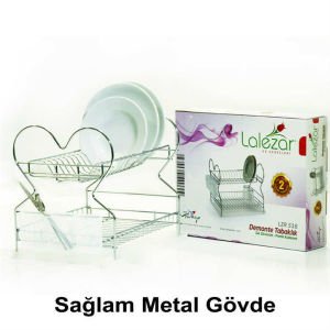 Lalezar Lzr-516 Bulaşık Sepeti Kalp Şekilli Bulaşıklık Tabaklık 33x43x35cm Bulaşık Kurutma Izgarası