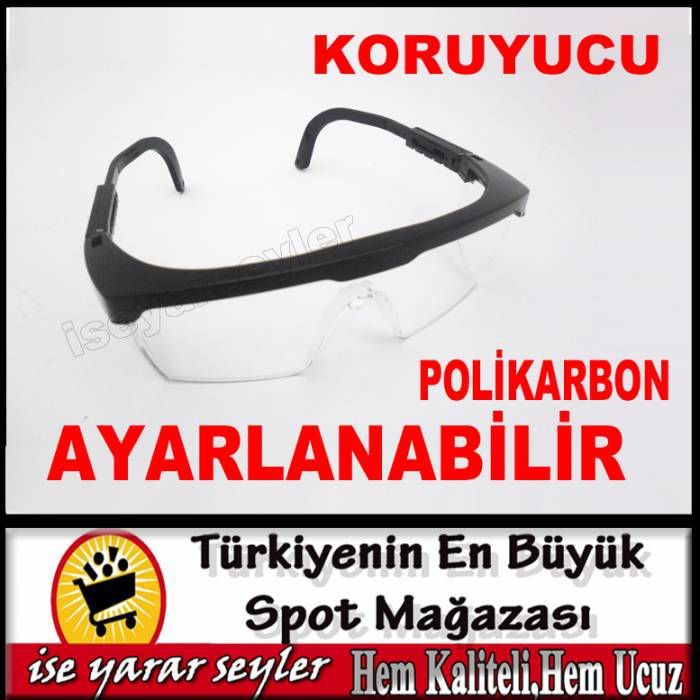 POLİKARBON  AYARLANABİLİR ÇAPAK GÖZLÜĞÜ