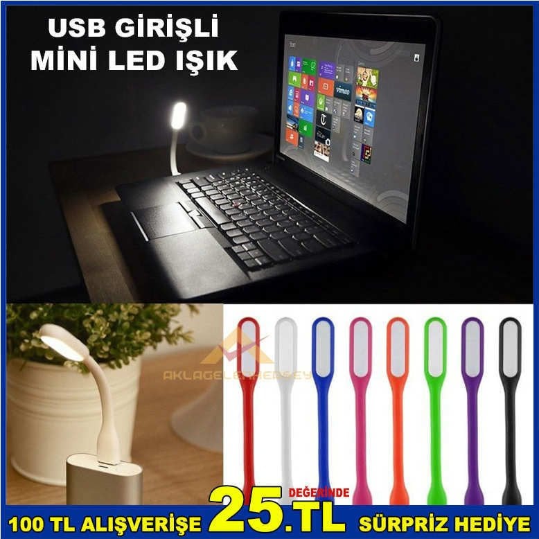 POWERBANK İÇİN TAŞINABİLİR BÜKÜLEBİLİR LED IŞIK