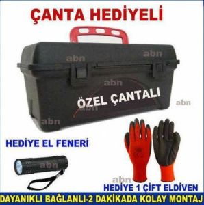 Özel Çantalı Tam Set,Hediye Çalışma Eldiveni ve Hediye Metal Fener ile En Dayanıklı Kar Zinciri