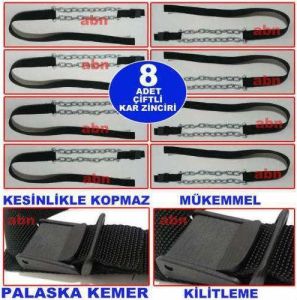 Özel Çantalı Tam Set,Hediye Çalışma Eldiveni ve Hediye Metal Fener ile En Dayanıklı Kar Zinciri