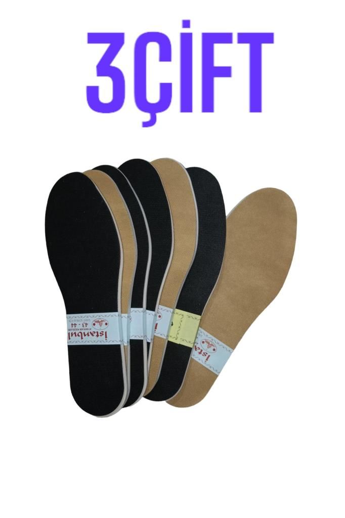 3 Çift Yazlık ve Kışlık Soft Ayakkabı Tabanlığı Terletmez,Kokutmaz Üşütmez Sağlıklı Ayakkabı Astarı