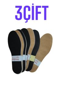 3 Çift Yazlık ve Kışlık Soft Ayakkabı Tabanlığı Terletmez,Kokutmaz Üşütmez Sağlıklı Ayakkabı Astarı