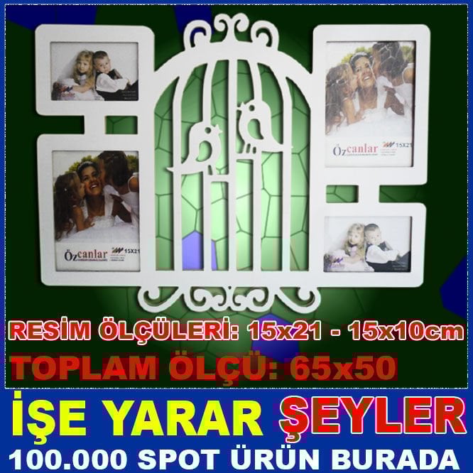 KUŞLU KAFES MODEL YATAY VE DİKEY ÇOKLU ÇERÇEVE