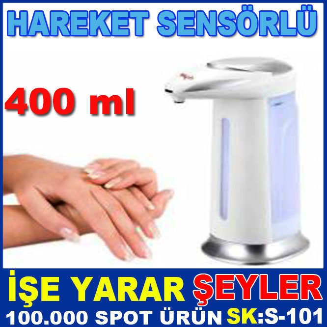 HAREKET SENSÖRLÜ LED GÖSTERGELİ SIVI SABUNLUK