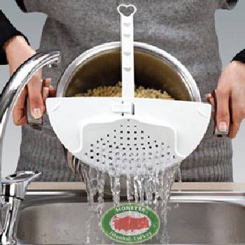 HER TENCEREYE UYAR AYARLI TENCERE SÜZGECİ 20-26cm PRATİK AYARLI MAKARNA SEBZE SÜZGECİ AYARLI SÜZGEÇ