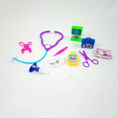 10 Parça Kartelalı Doktor Seti Oyuncağı - Eğitici Meslek Oyuncakları