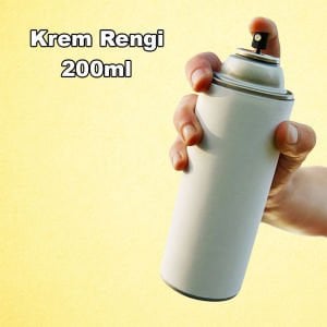 1. Kalite Büyük Boy 200ml Çok Amaçlı Sprey Boya Araba Motor Beyaz Eşya Tamiri İçin Krem Rengi