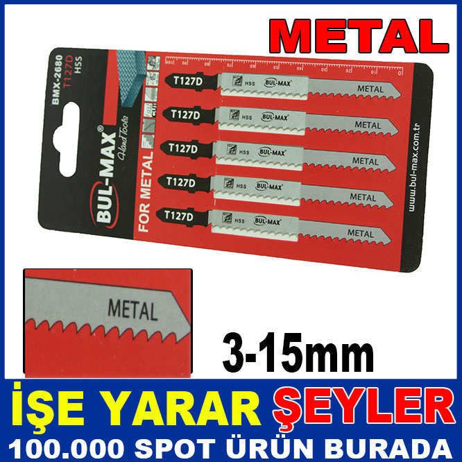 5 ADET HSS T-127D METAL DEKUPAJ BIÇAK SETİ