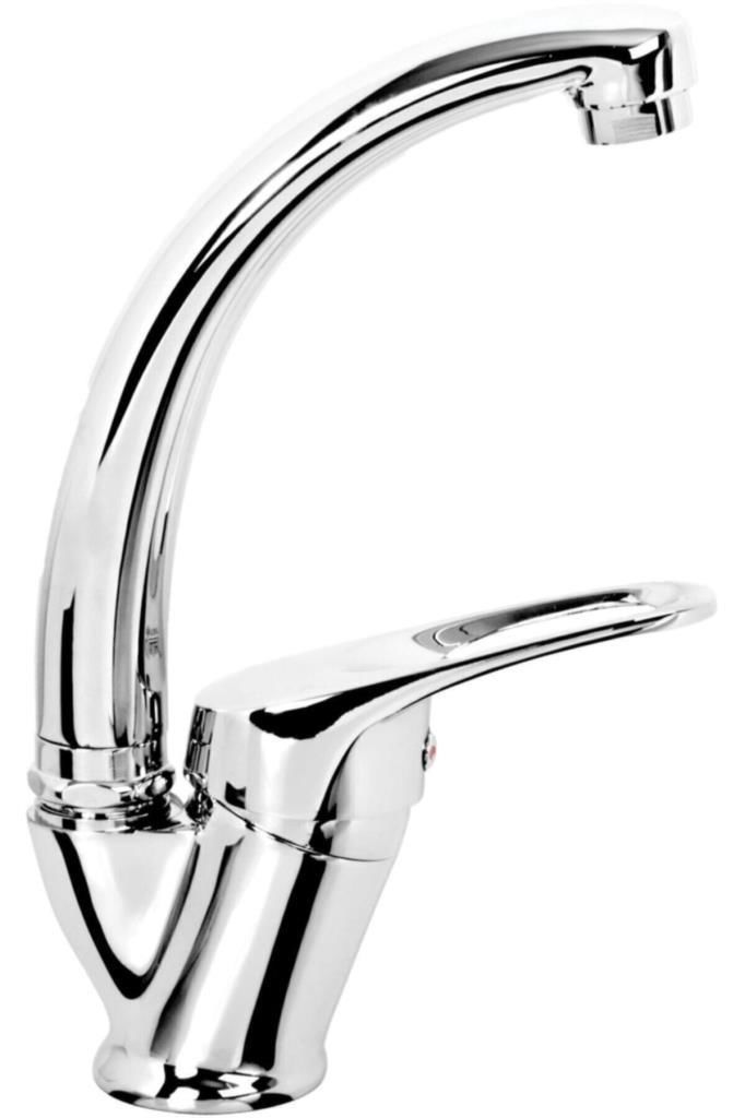 Aç Kapa Sistem Uzun Kuğu Mix Evye Bataryası,Sıcak Soğuk Kromajlı