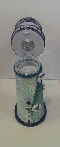 Renkli Led Işıklı Metal Deniz Feneri Şamdan büyük boy