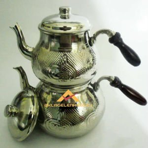 OSMANLI TUĞRA DESENLİ BAKIR BÜYÜK BOY ÇAYDANLIK