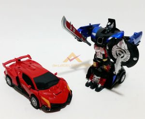 ROBOTA DÖNÜŞEBİLEN DIE-CAST METAL ÇEK BIRAK OYUNCAK MODEL ARABA