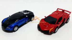 ROBOTA DÖNÜŞEBİLEN DIE-CAST METAL ÇEK BIRAK OYUNCAK MODEL ARABA