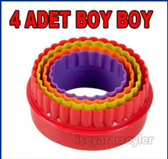 4lü SET VOLOVAN YUVARLAK KEK ve KURABİYE KALIBI