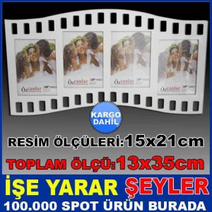 FİLM ŞERİDİ MODEL  4'LÜ DİKEY ÇOKLU ÇERÇEVE KD