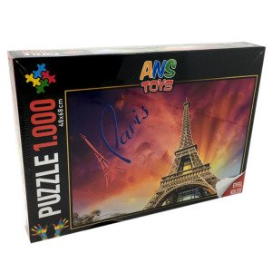1000 Parça Paris Eyfel Kulesi Temalı Puzzle 48x68cm Yapboz