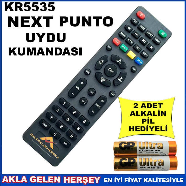NEXT PUNTO UYDU CİHAZI Receiver KUMANDASI KR5535