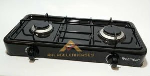2 GÖZLÜ DOĞAL GAZLI SİYAH EMAYE SET ÜSTÜ OCAK