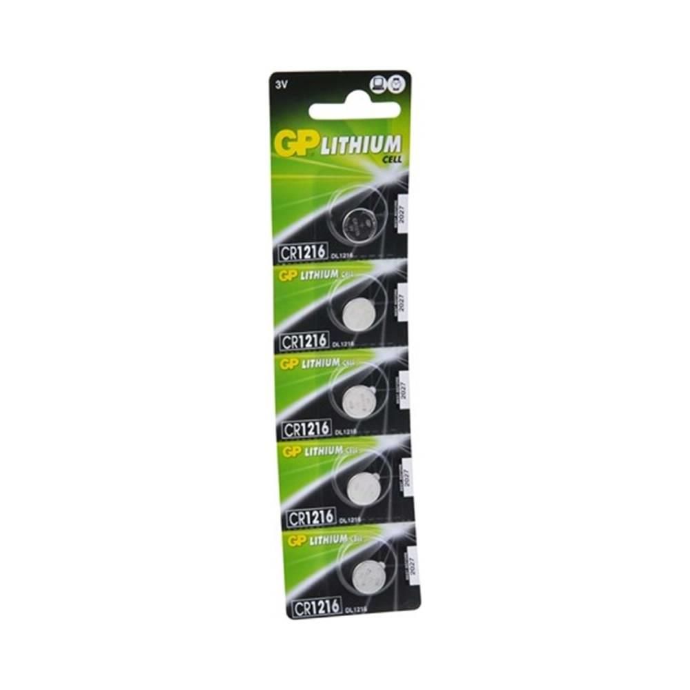 GP Lithium Cell CR1216MTP 7C5 Para Pili 3V 5 Adetli Kart