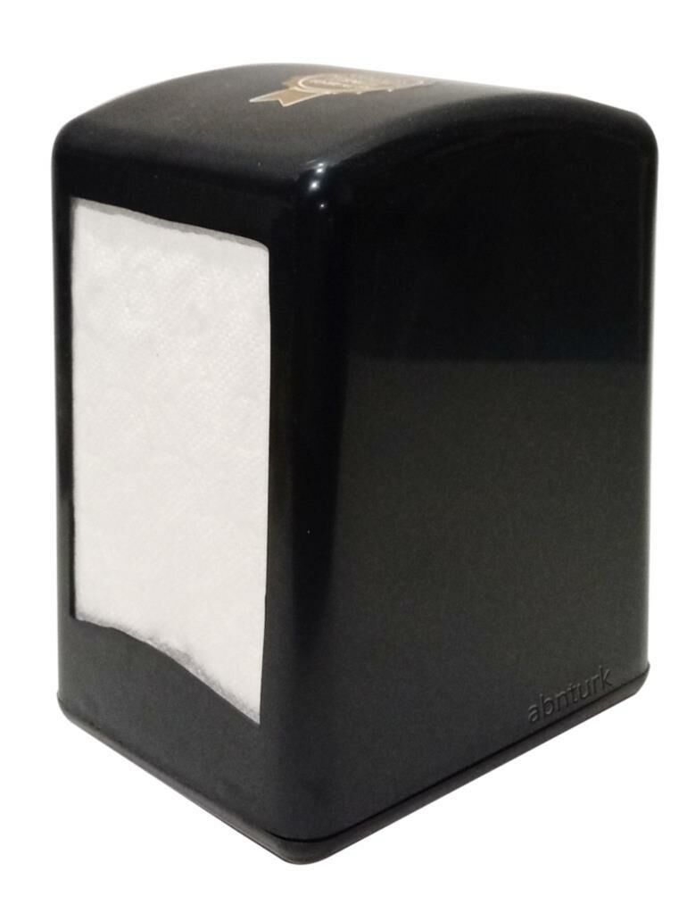 Masa Üstü Siyah Peçetelik Çift taraflı Yaylı Peçete Dispanseri Lokanta tipi Masaüstü Peçete Otomatı