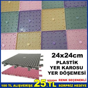 24x24 ISLAK KURU PLASTİK YER KAROSU YER DÖŞEMESİ