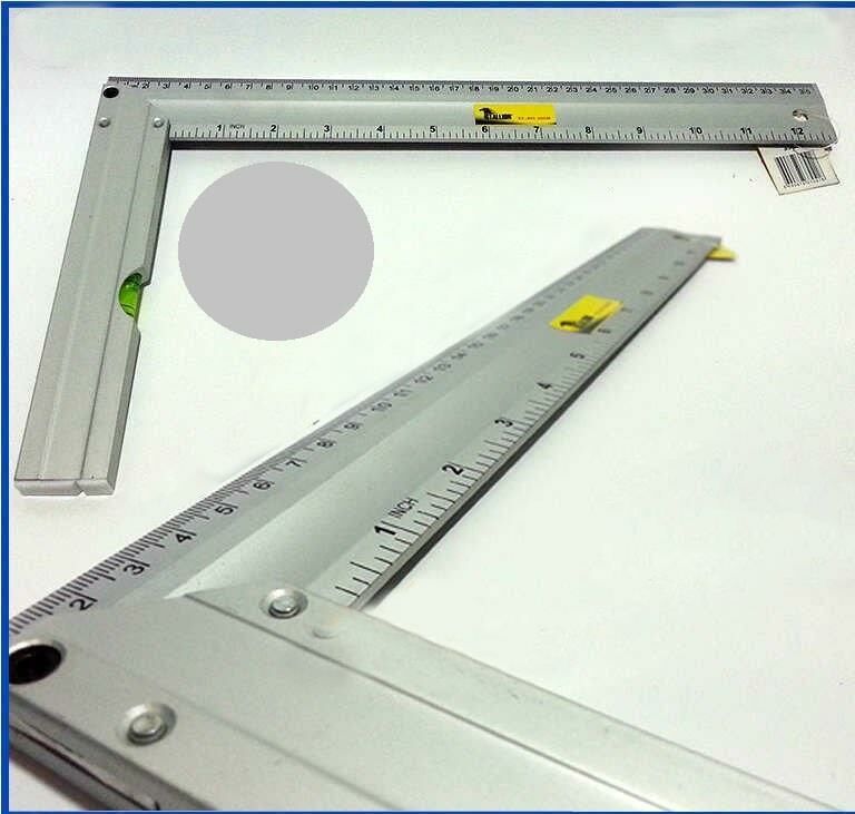 35cm Aliminyum Su Terazili Profesyonel Gönye