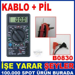 DT-830D DİJİTAL MULTIMETRE VOLTAJ ÖLÇÜ ALETİ