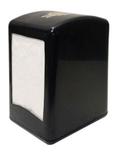 4 Adet Masa Üstü Siyah Peçetelik Çift taraflı Yaylı Peçete Dispanseri Lokanta tipi Peçete Otomatı