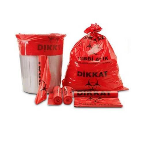 Tıbbi Atık Poşeti Jumbo Boy 80x110cm 800 gr - Tıbbi Çöp Torbası