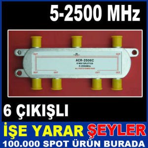 6lı 1/6 SPLİTTER ANTEN DAĞITICI UYDU ÇOĞALTICI