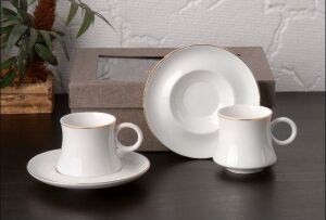 Gönül Collection 2 li Kahve Fincan Seti Şık Tasarım ve Özel Sakla