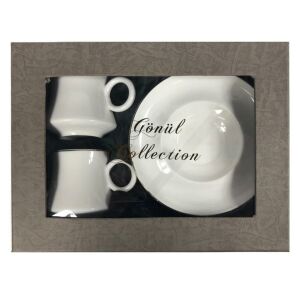 Gönül Collection 2 li Kahve Fincan Seti Şık Tasarım ve Özel Sakla
