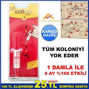 HAMAMBÖCEĞİ ve KARINCA YOK EDİCİ İNSEKTİSİT JEL 1 DAMLAYLA TÜM KOLONİYİ YOKEDEN ETKİLİ HAŞERE İLACI