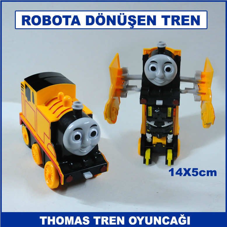 Robota Dönüşebilen Thomas Tren Oyuncağı 14x5 cm Dayanıklı ve Kaliteli